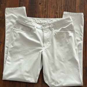 Men’s Lululemon ABC Slim Fit 5-Pocket Pant, Size 30w/28L in Bone Color